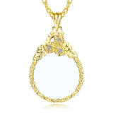 Creative Magnifier Pendant Necklace Chain Multi-functional Gift