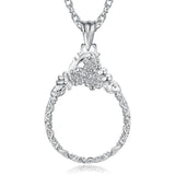 Creative Magnifier Pendant Necklace Chain Multi-functional Gift