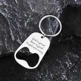Custom Photo Bottle Opener Keychain Stainless Steel Cap Remover