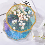 Striped Dewdrop Tray Silicone Mold DIY Epoxy Resin Jewelry Storage Plate