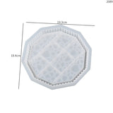 Striped Dewdrop Tray Silicone Mold DIY Epoxy Resin Jewelry Storage Plate