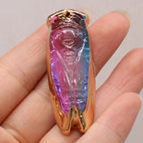 Rainbow Natural Rough Stone Charms for DIY Necklace Making
