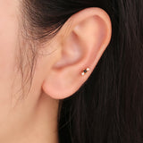 925 Silver Cartilage Ear Studs 18k Plated Mini Piercing Lip Body Jewelry