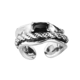 925 Silver Zircon Ear Cuffs Chain Wraps Cartilage Earrings