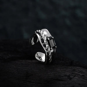925 Silver Zircon Ear Cuffs Chain Wraps Cartilage Earrings