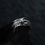925 Silver Zircon Ear Cuffs Chain Wraps Cartilage Earrings