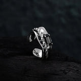 925 Silver Zircon Ear Cuffs Chain Wraps Cartilage Earrings