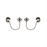 925 Silver Feather Ear Cuffs Vintage Earrings for Women