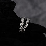 925 Silver Double Layered Hollow Ear Cuffs for Women