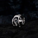 925 Sterling Silver Texture Ear Cuffs Wraps Niche Non-pierced Earrings