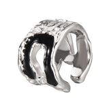 925 Sterling Silver Texture Ear Cuffs Wraps Niche Non-pierced Earrings