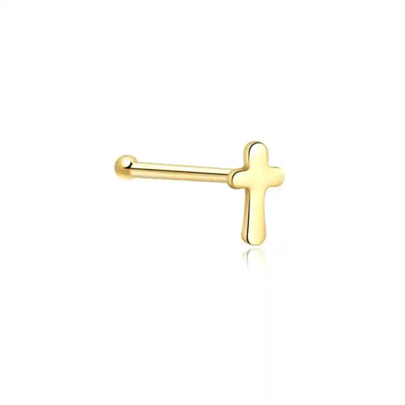 925 Sterling Silver Cross Nose Rings Wedding Jewelry