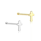 925 Sterling Silver Cross Nose Rings Wedding Jewelry