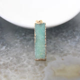 1pc Natural Agates Geode Druzy Quartz Pendants, DIY Earring Necklace Making
