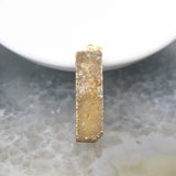1pc Natural Agates Geode Druzy Quartz Pendants, DIY Earring Necklace Making