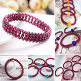Red Garnet Beads Bracelet Boho Wedding Party Vintage