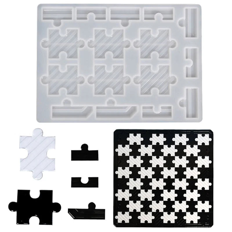 Chess Board Puzzle Silicone Mold DIY Craft Jewelry Accessories
