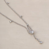 Rhinestone Dangle Belly Button Ring With Waist Chain Navel Piercing