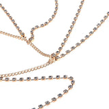 Sexy Layered Rhinestone Thigh Chain Body Jewelry
