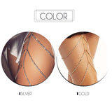 Sexy Layered Rhinestone Thigh Chain Body Jewelry
