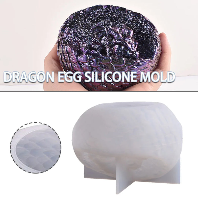 Silicone Dinosaur Egg Shape Mold Resin Epoxy Jewelry Decoration Mould