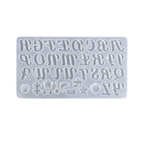 Silicone Alphabet Resin Mold for DIY Pendant Charms Earing Keychain Jewelry