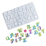 Silicone Alphabet Resin Mold for DIY Pendant Charms Earing Keychain Jewelry