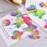 Silicone Alphabet Keychain Mold Resin Epoxy Bracelet Jewelry Pendant Casting DIY