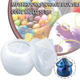 Silicone Mushroom Jar Mold Jewelry Container Candy Storage Box Candle Holder
