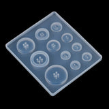 Silicone Resin Button DIY Mold Heart Letter Pendant Jewelry Making