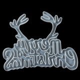 Silicone Christmas Ornament Mold Merry Christmas Epoxy DIY Craft Decor