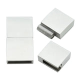 Silver Stainless Steel 12.5*3.5 MM Magnetic Clasps for Jewelry Making