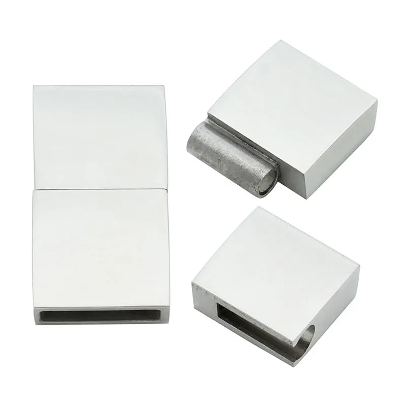 Silver Stainless Steel 12.5*3.5 MM Magnetic Clasps for Jewelry Making