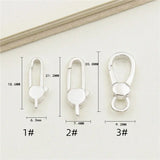925 Sterling Silver Lobster Clasps Hooks for DIY Jewelry Making