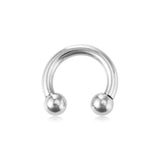 Stainless Steel Captive Bead Hoop Ear Stretcher Gauge Closure Ring