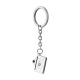 Stainless Steel Envelope Keychain with LOVE YOU card