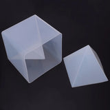 Pyramid Silicone Mould Resin Jewelry Crystal Mold with Frame