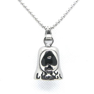 Spade Bell Pendant Stainless Steel Jewelry Heart Bell Pendant