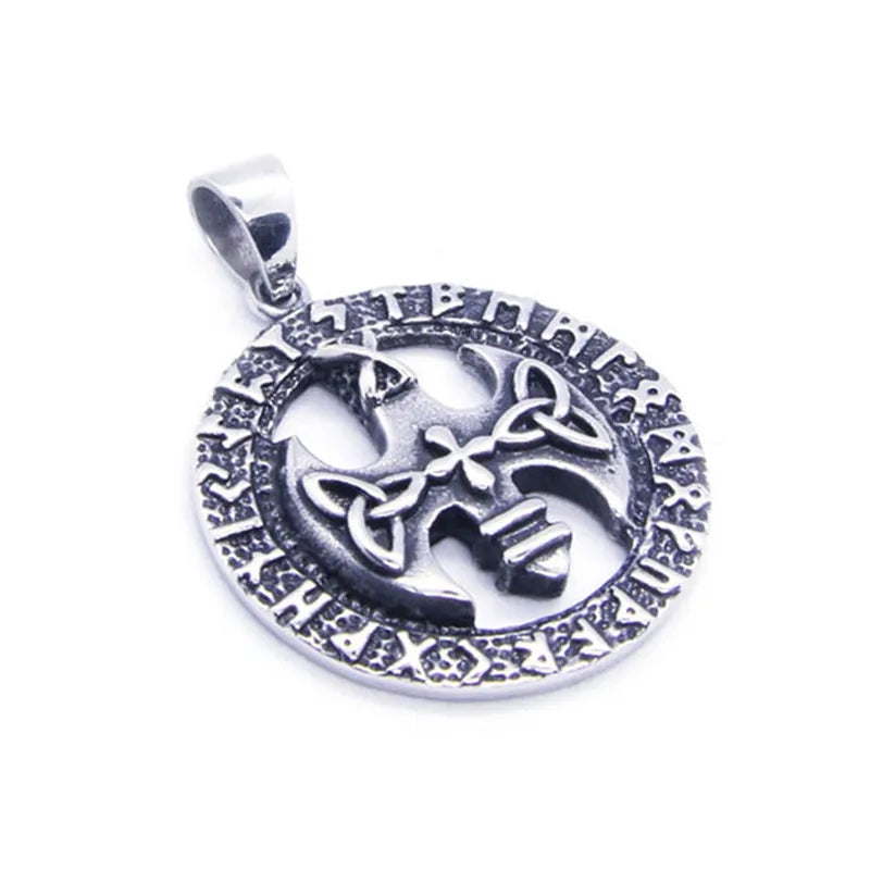 Round Band Party Pendant Stainless Steel Jewelry