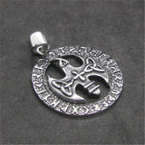 Round Band Party Pendant Stainless Steel Jewelry