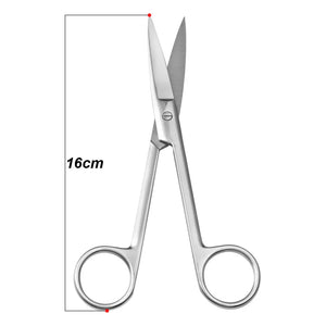 Surgical Steel Makeup Scissors Eyebrow Nose Hair Straight Curved Tip