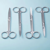 Surgical Steel Makeup Scissors Eyebrow Nose Hair Straight Curved Tip