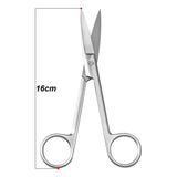 Surgical Steel Makeup Scissors Eyebrow Nose Hair Straight Curved Tip