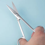 Surgical Steel Makeup Scissors Eyebrow Nose Hair Straight Curved Tip