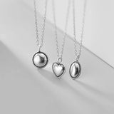 Thail Silver Oval Pendant Necklace GTLX2047