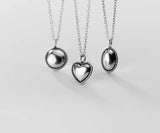 Thail Silver Oval Pendant Necklace GTLX2047