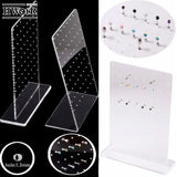 Acrylic 72 Holes Earring Jewelry Display Board Stand