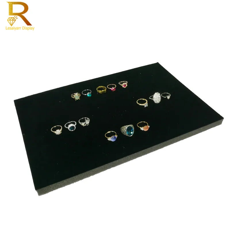 Velvet Earring Jewelry Holder Soft Sponge Organizer Store Counter Jewelry Pad