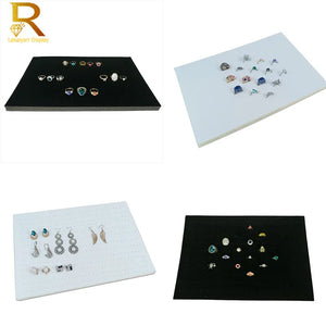 Velvet Earring Jewelry Holder Soft Sponge Organizer Store Counter Jewelry Pad