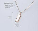 Geometric Pendant Necklace in 925 Silver